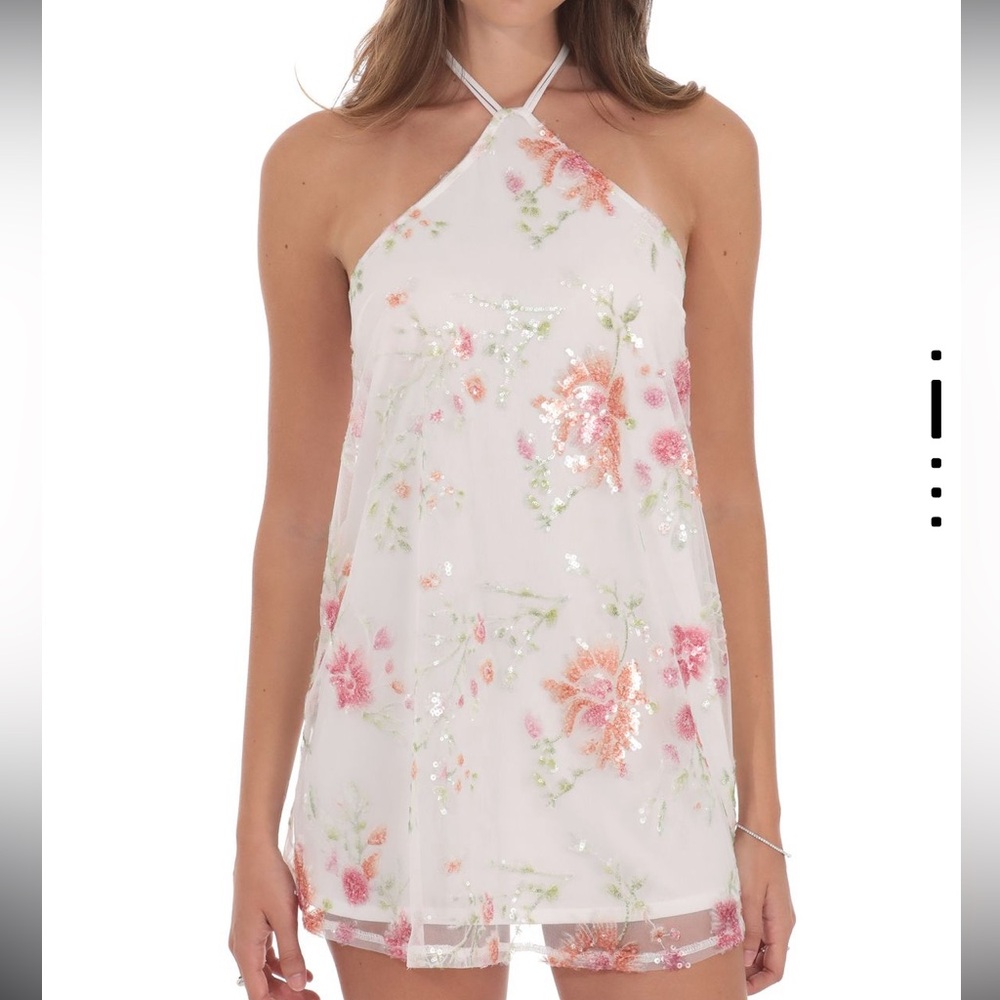 Floral One-Shoulder Dress